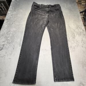 Urban Star Jeans Mens 36x33 Black Straight Leg Stretch Denim Classic Fit Pants